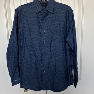 Beverly Hills Polo Club Navy Casual Button-Down Shirt